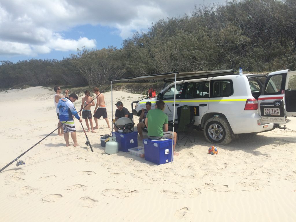 Beach awning moreton island